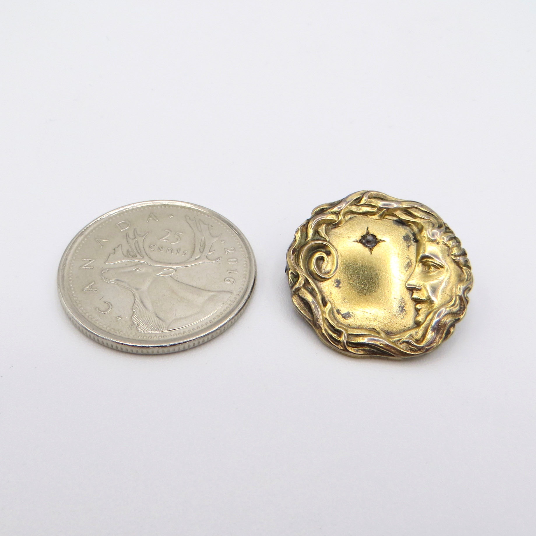 Foster & Bailey Moon Brooch