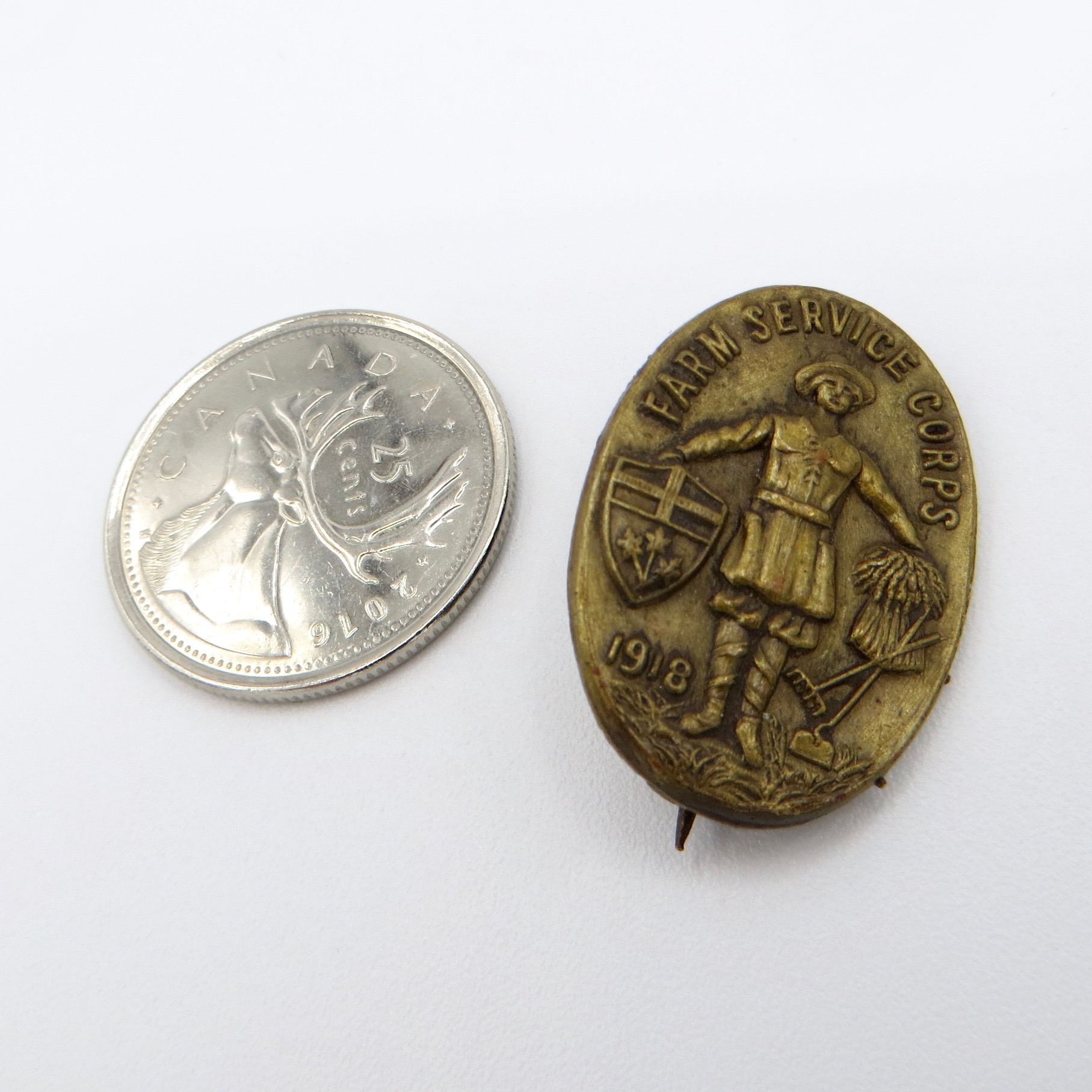 Canadian Farm Service Pin (1918)