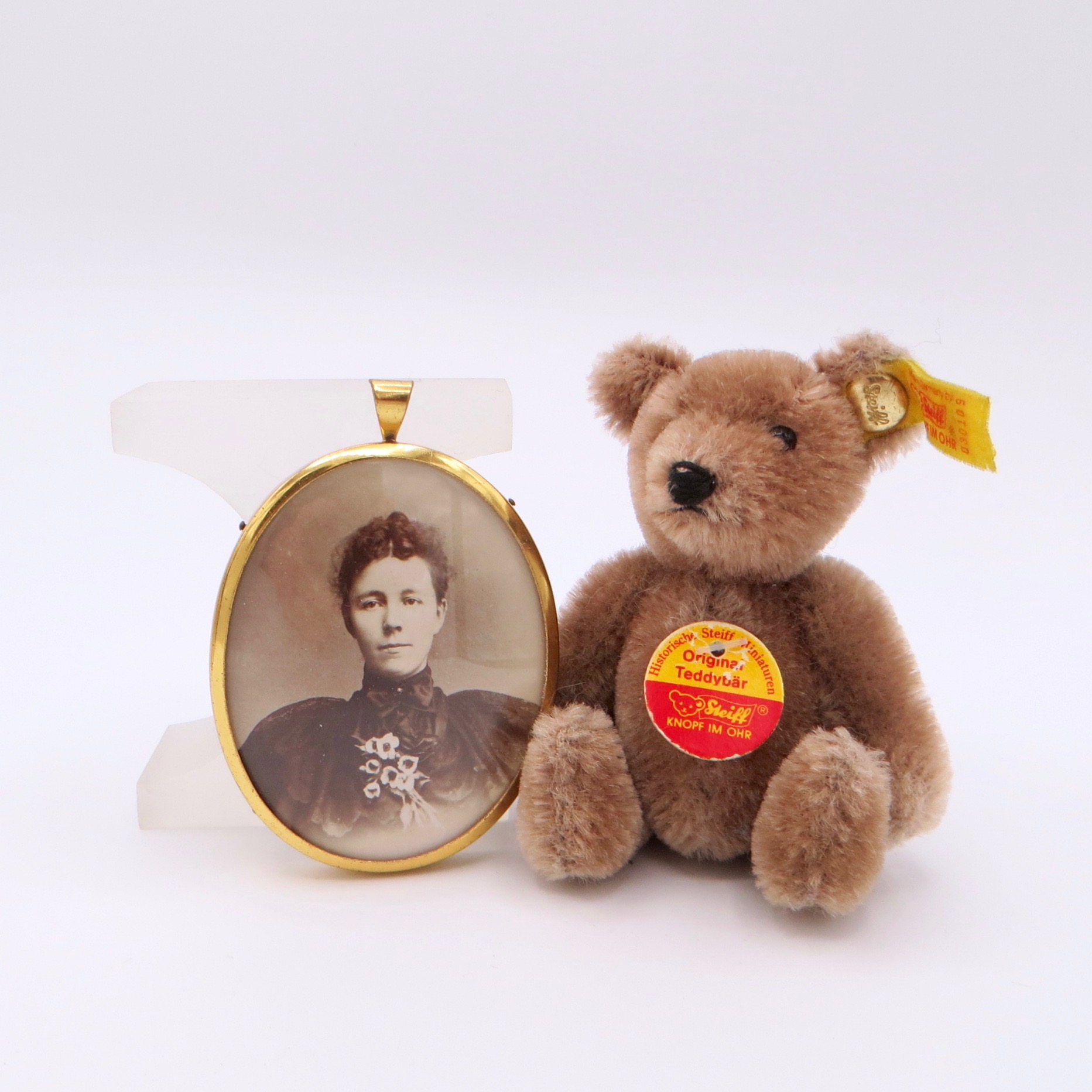 Vintage Photo Pendant in a Gold-Filled Frame