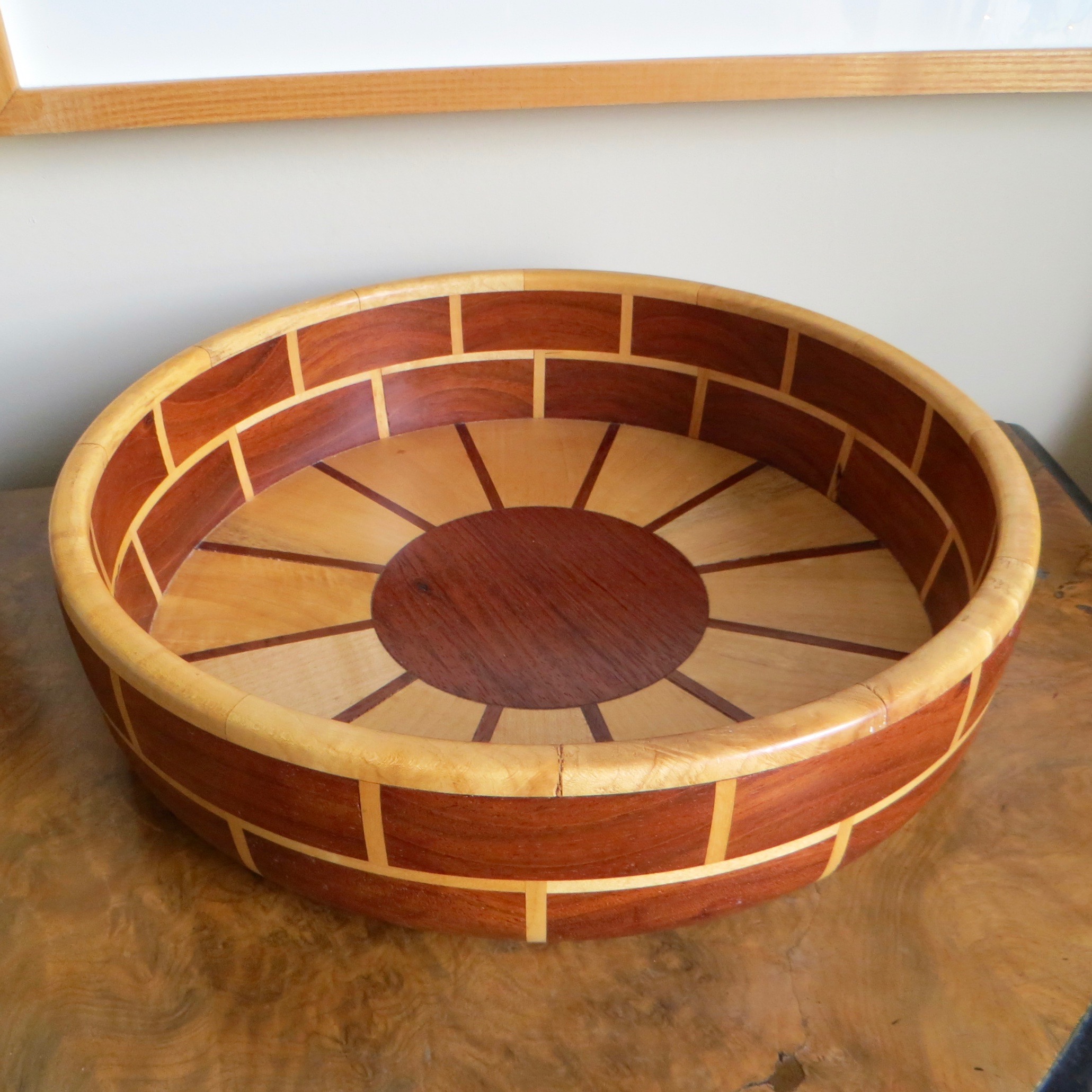 Wooden Sun Bowl