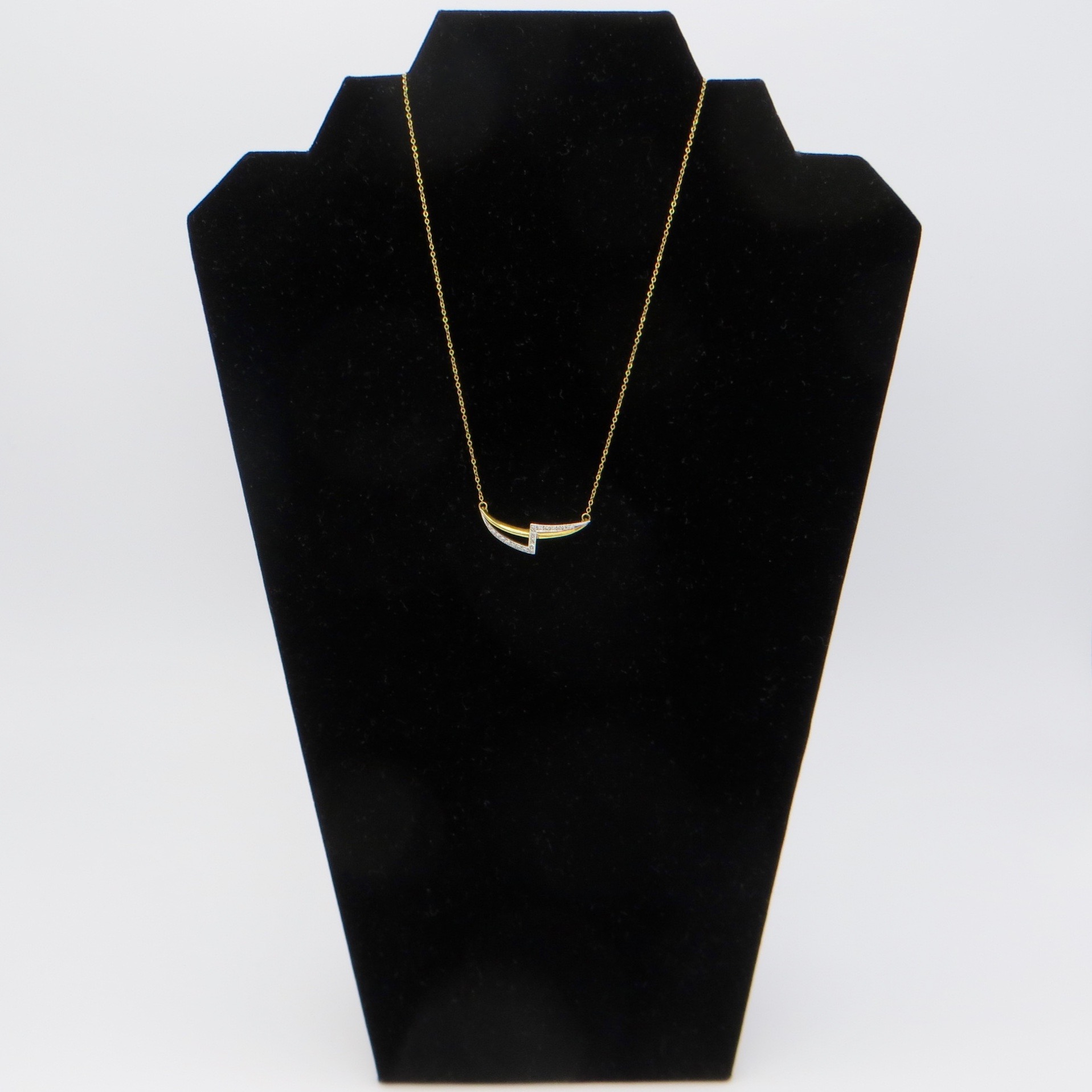 Diamond Lightning Bolt Necklace