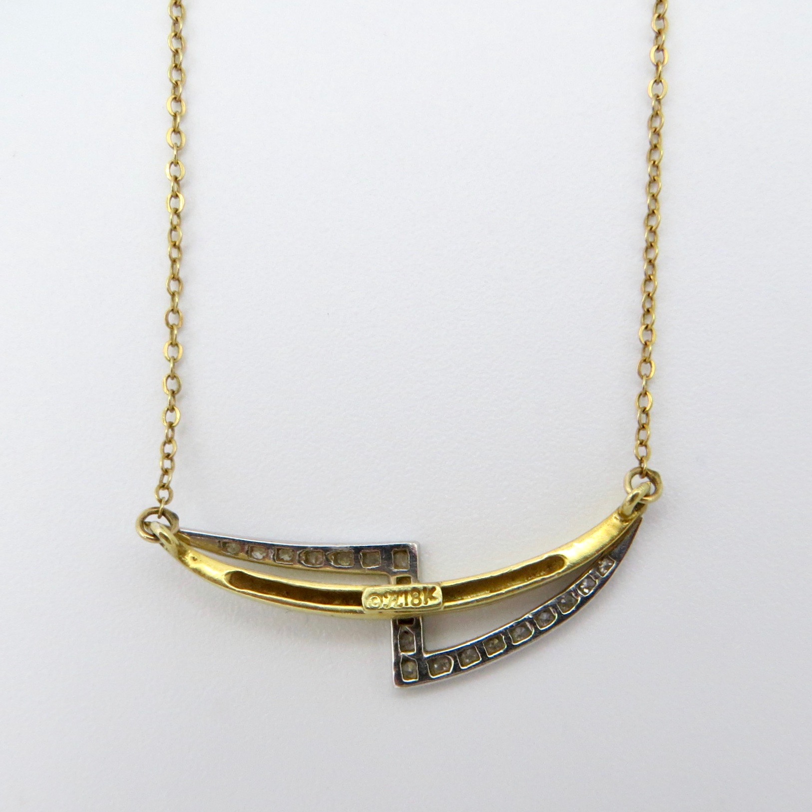 Diamond Lightning Bolt Necklace