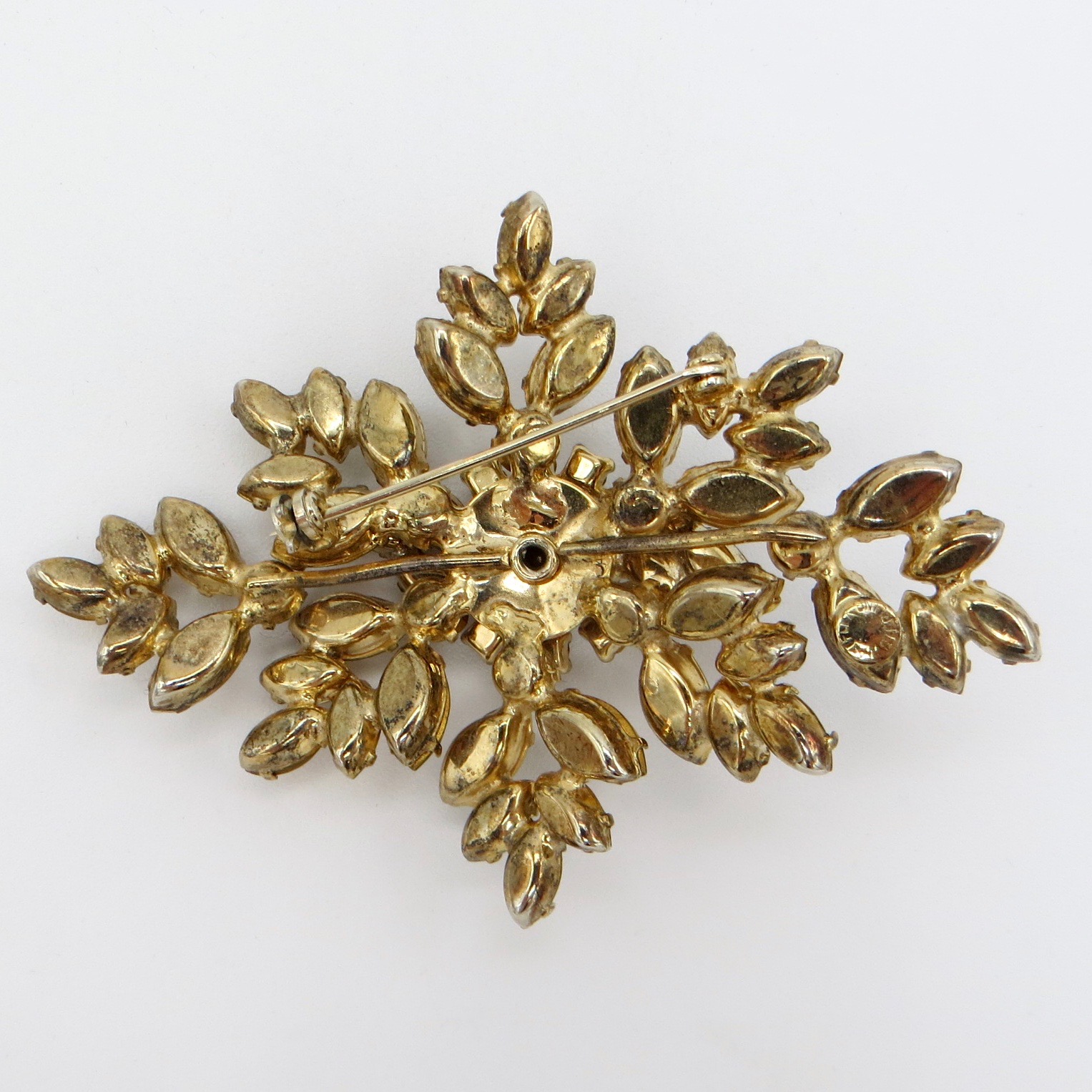 Jayflex Sterling Amber-Tone Brooch