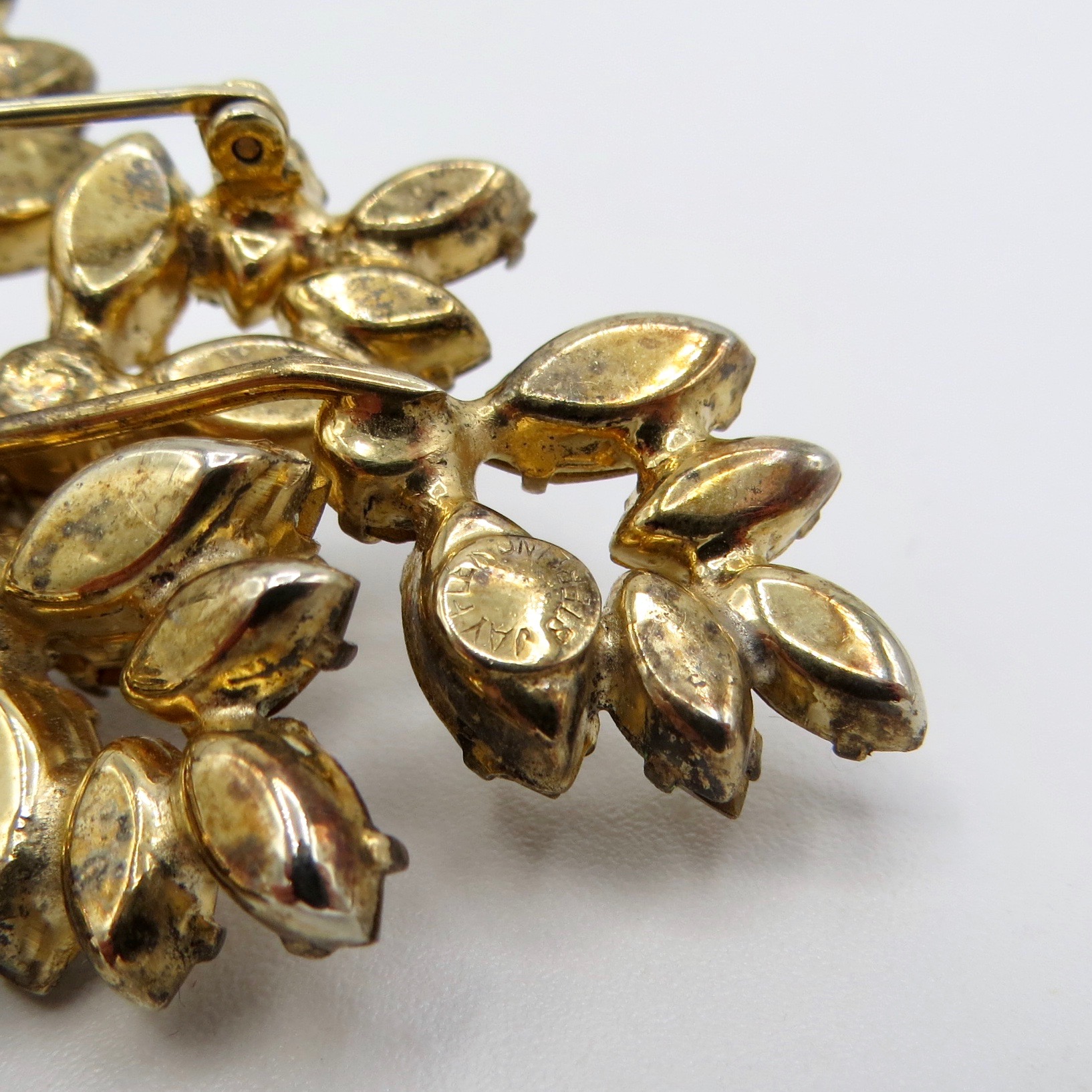 Jayflex Sterling Amber-Tone Brooch