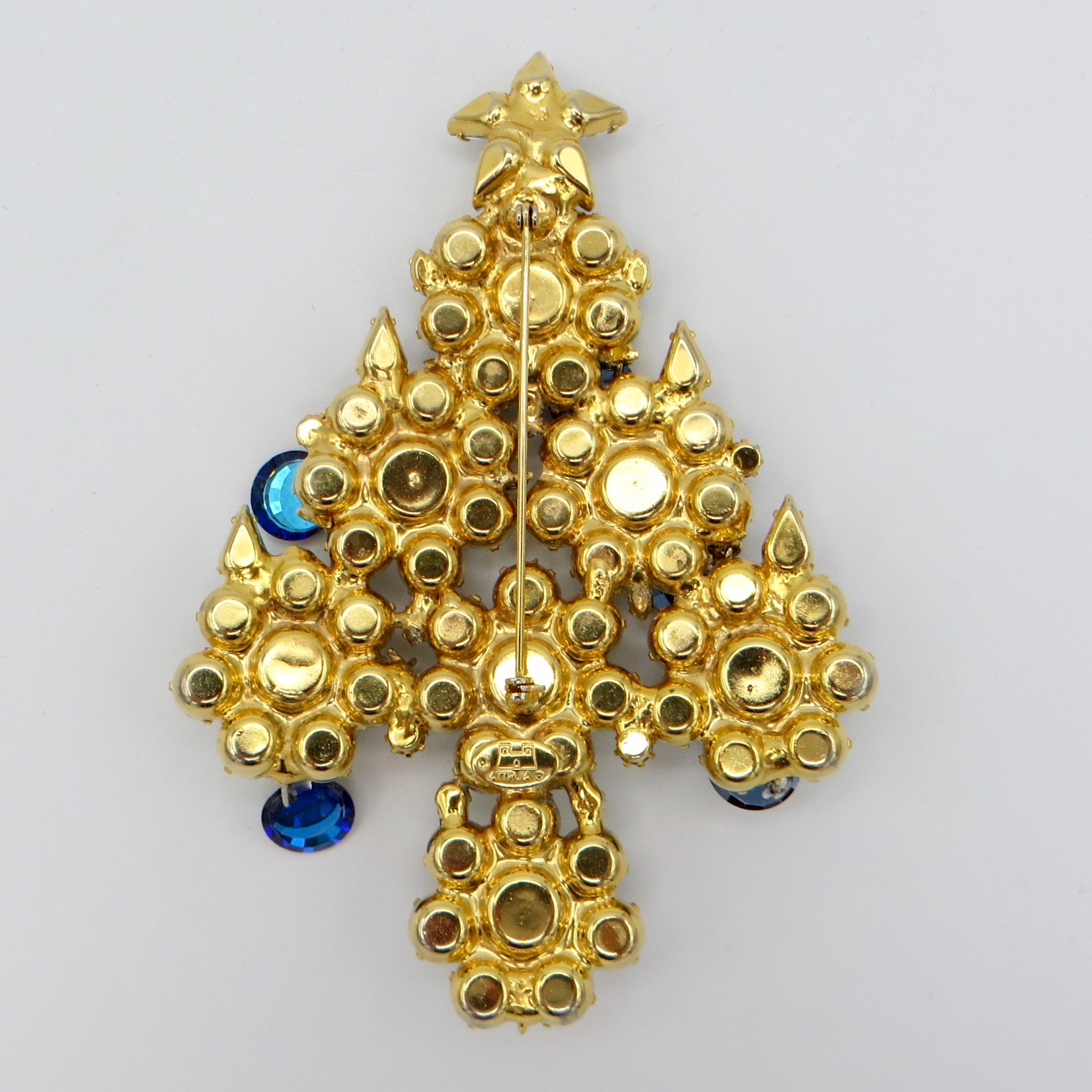 Large Anthony Attruia Christmas Tree Brooch