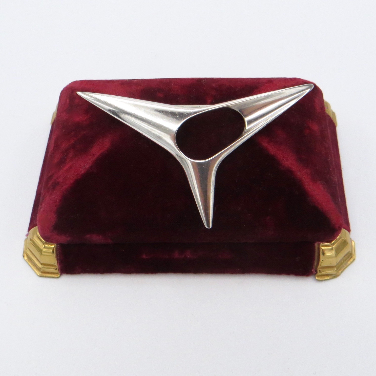 Georg Jensen Modernist Brooch - Three Points