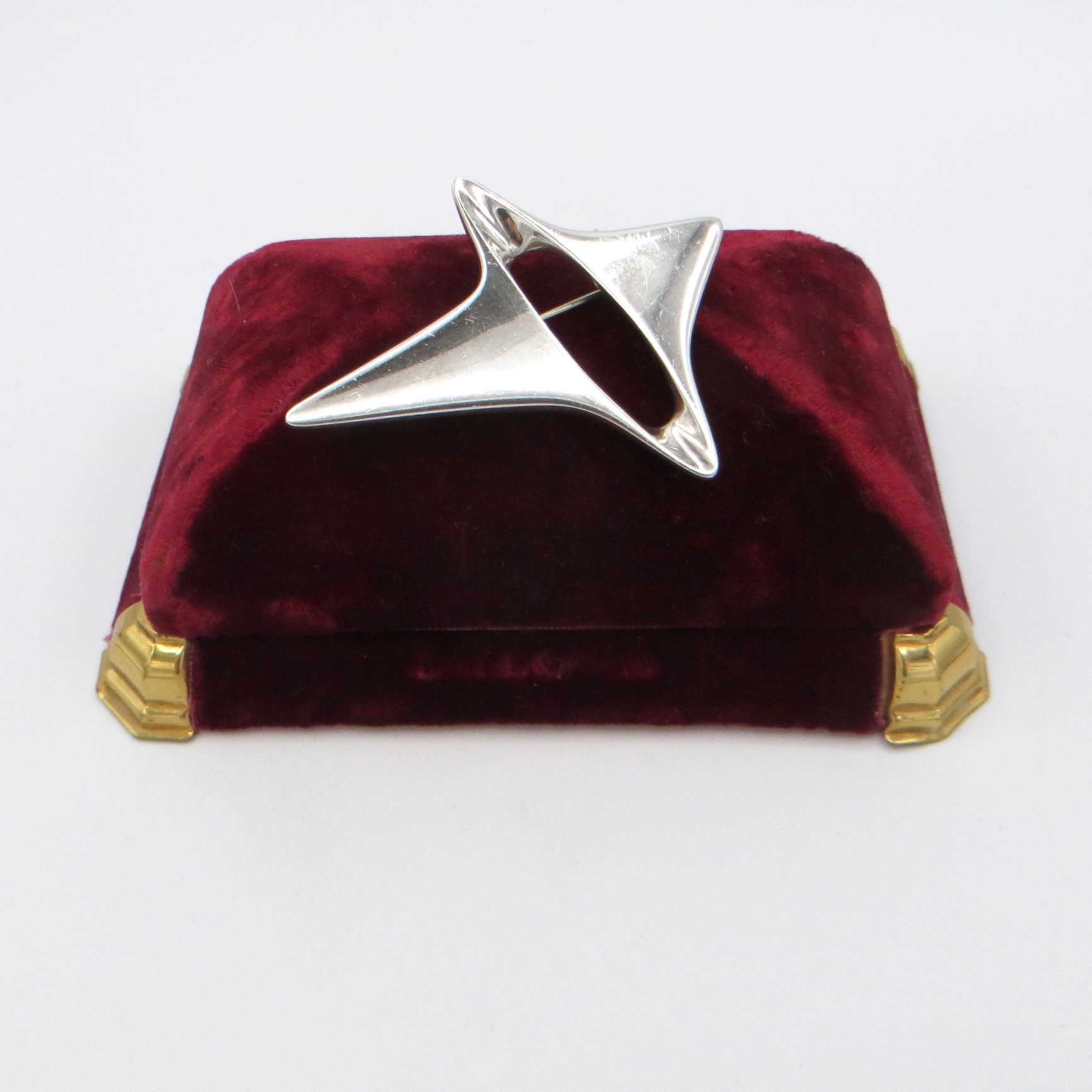 Georg Jensen Modernist Brooch - Four Points