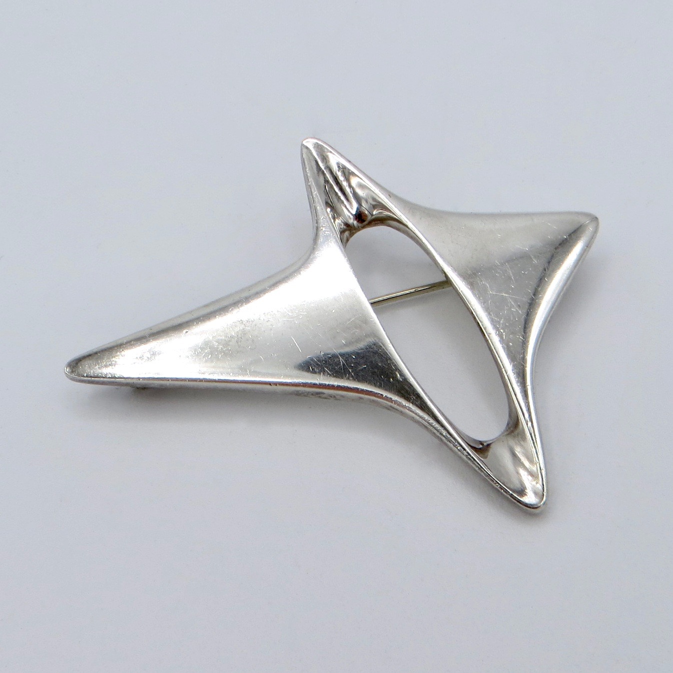 Georg Jensen Modernist Brooch - Four Points