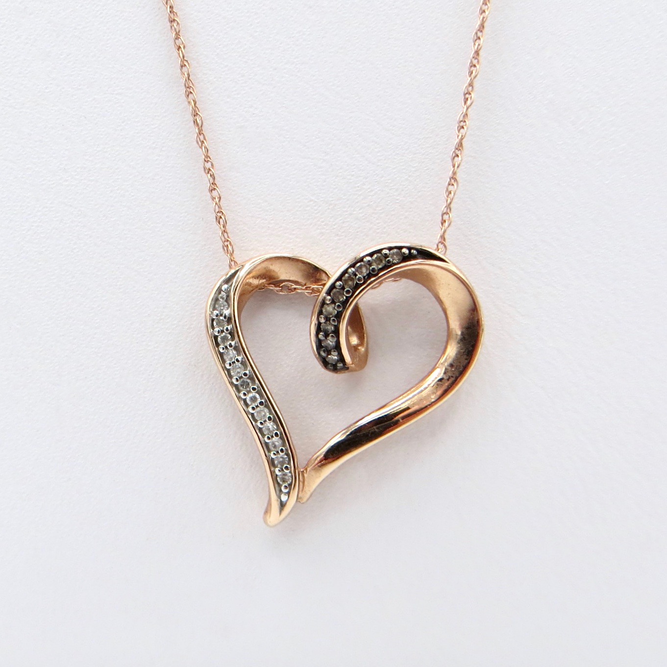 4 Stone Birthstone Gold Heart Drop Mother's Necklace | Eve's Addiction