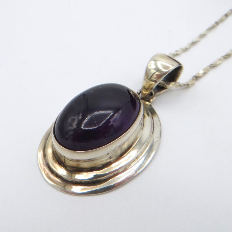 Silver and Amethyst Necklace