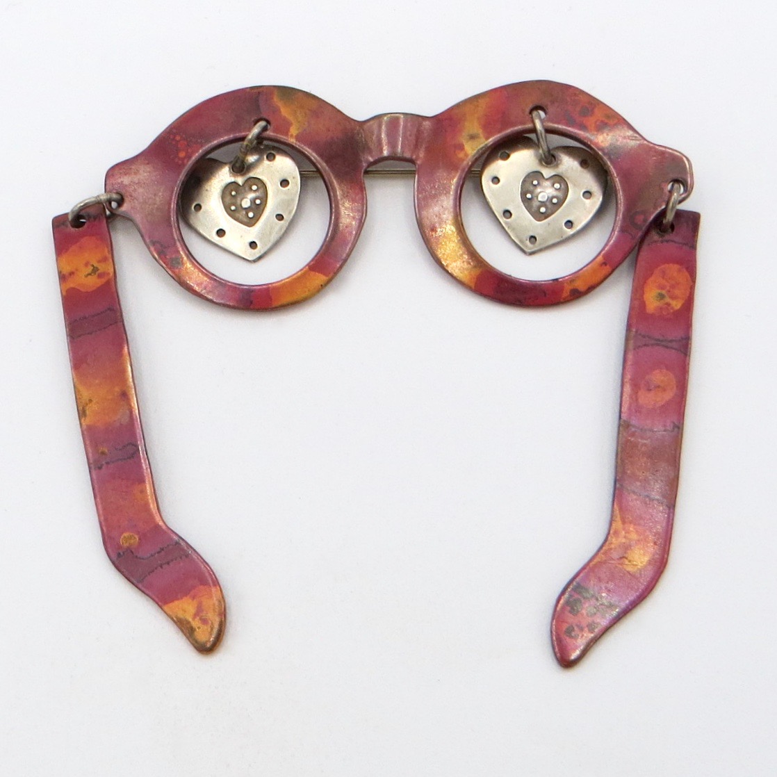 Artisan Eyeglasses Brooch