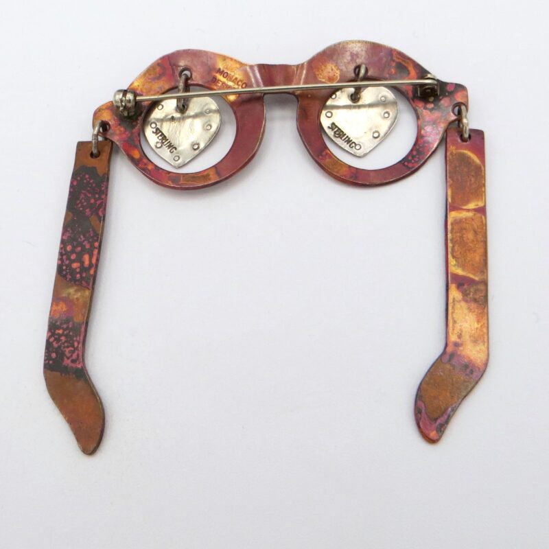 Artisan Eyeglasses Brooch