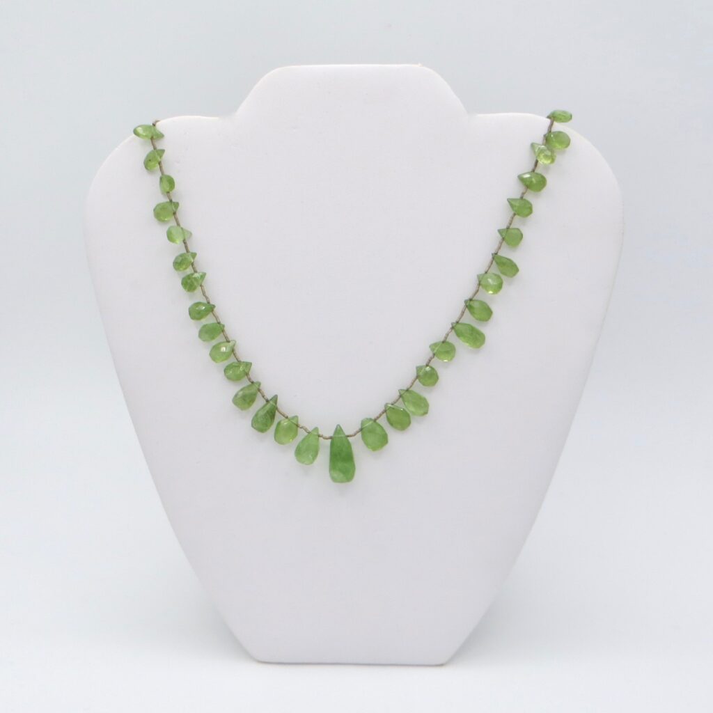 Faceted Peridot Necklace