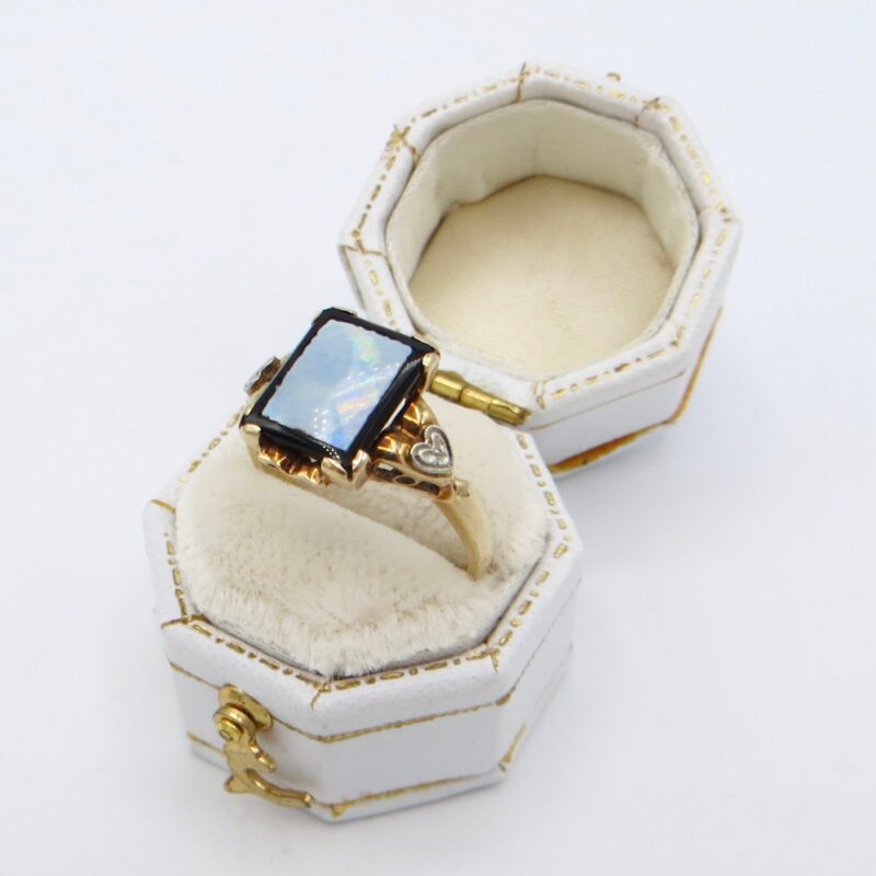 10kt Opal Panel Ring