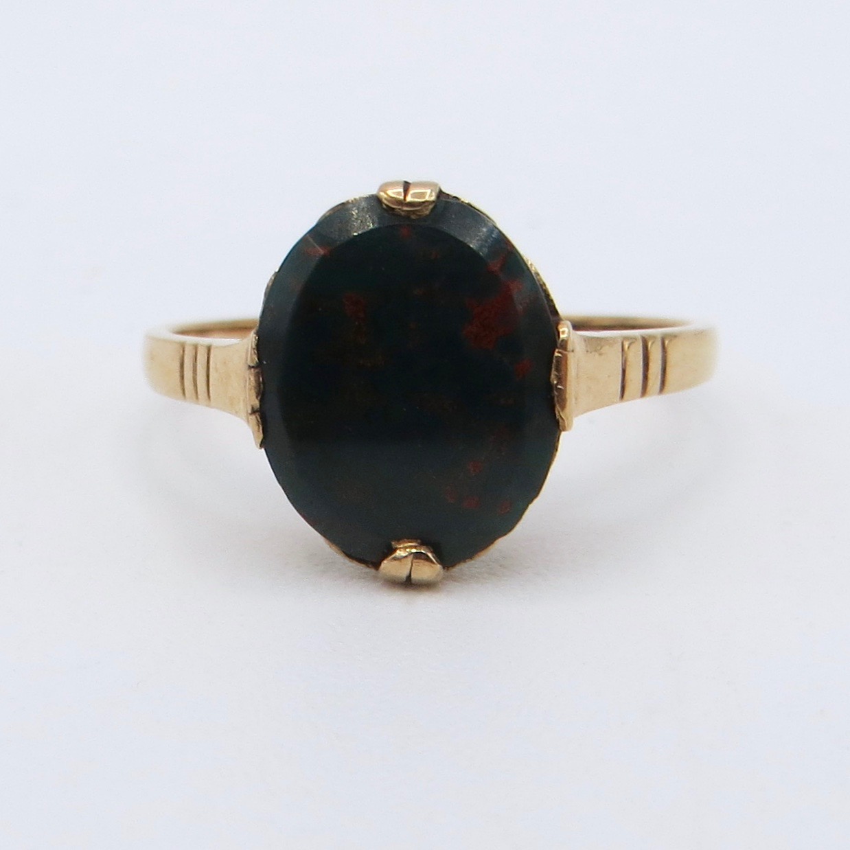 10kt Gold Bloodstone Ring