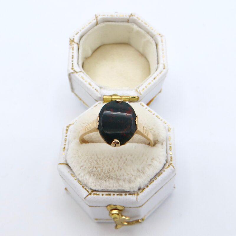 10kt Gold Bloodstone Ring