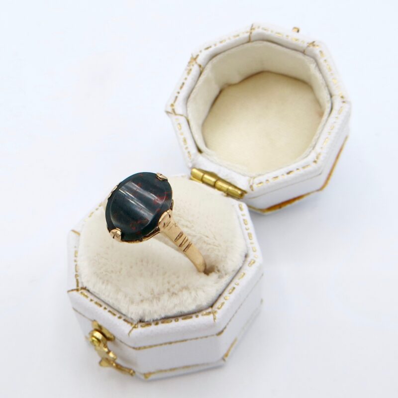 10kt Gold Bloodstone Ring