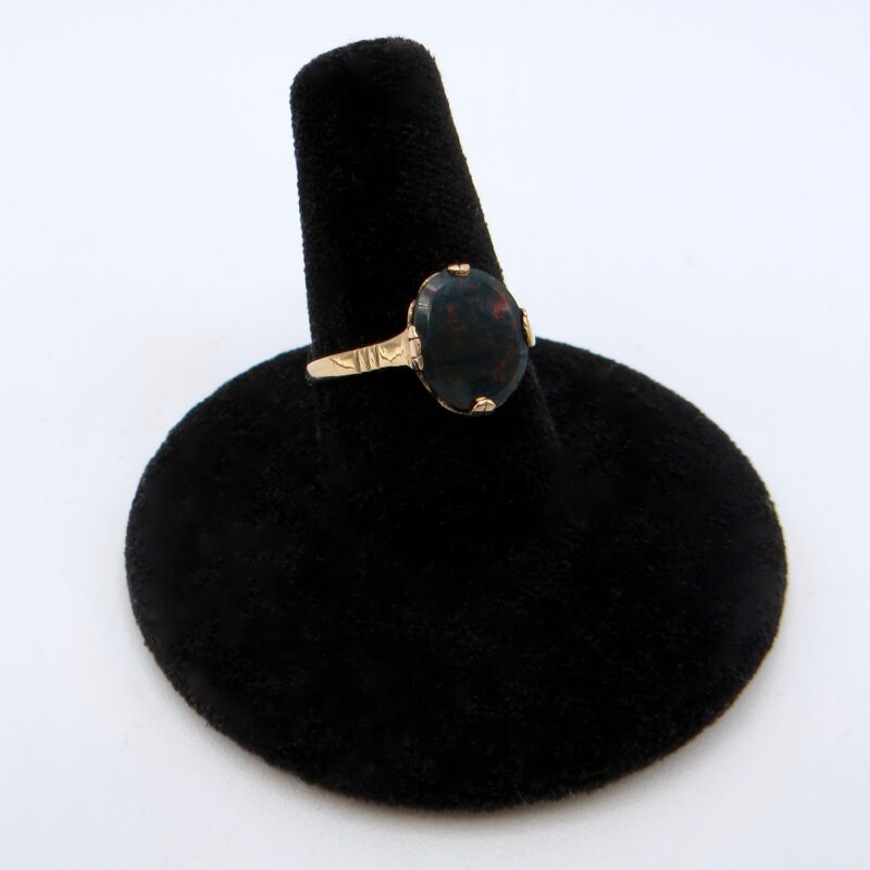 10kt Gold Bloodstone Ring