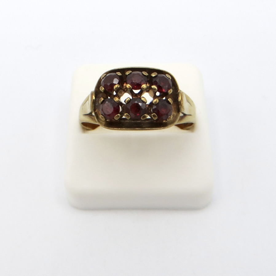 8kt Gold and Garnet Ring