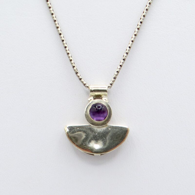 Silver and Amethyst Necklace