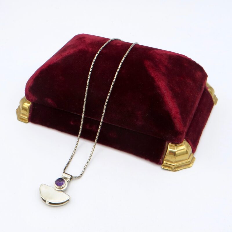 Silver and Amethyst Necklace