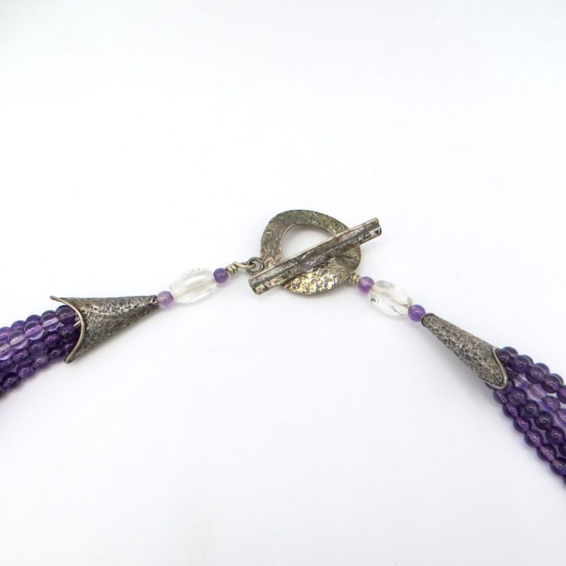 Amethyst Necklace with Unicorn Pendant