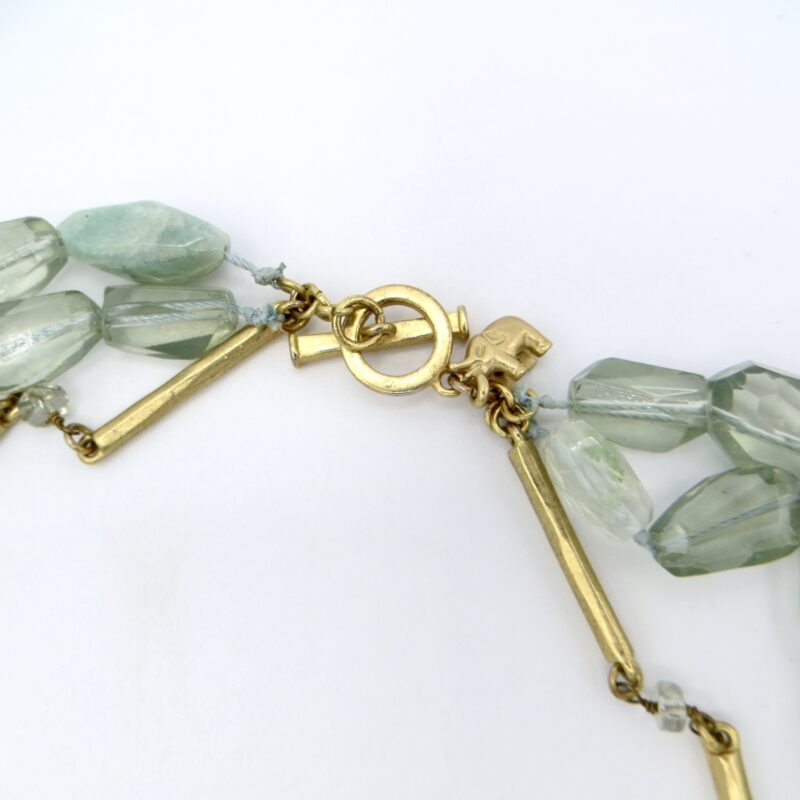 Aquamarine and Quartz Necklace