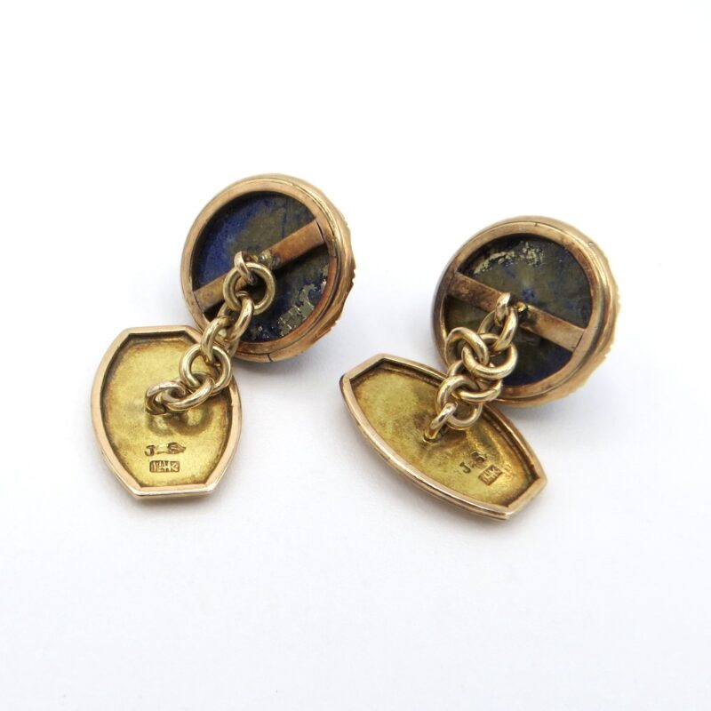 14kt Gold and Lapis Lazuli Cufflinks