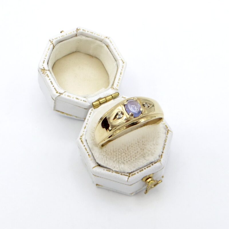 Tanzanite Cabochon Ring