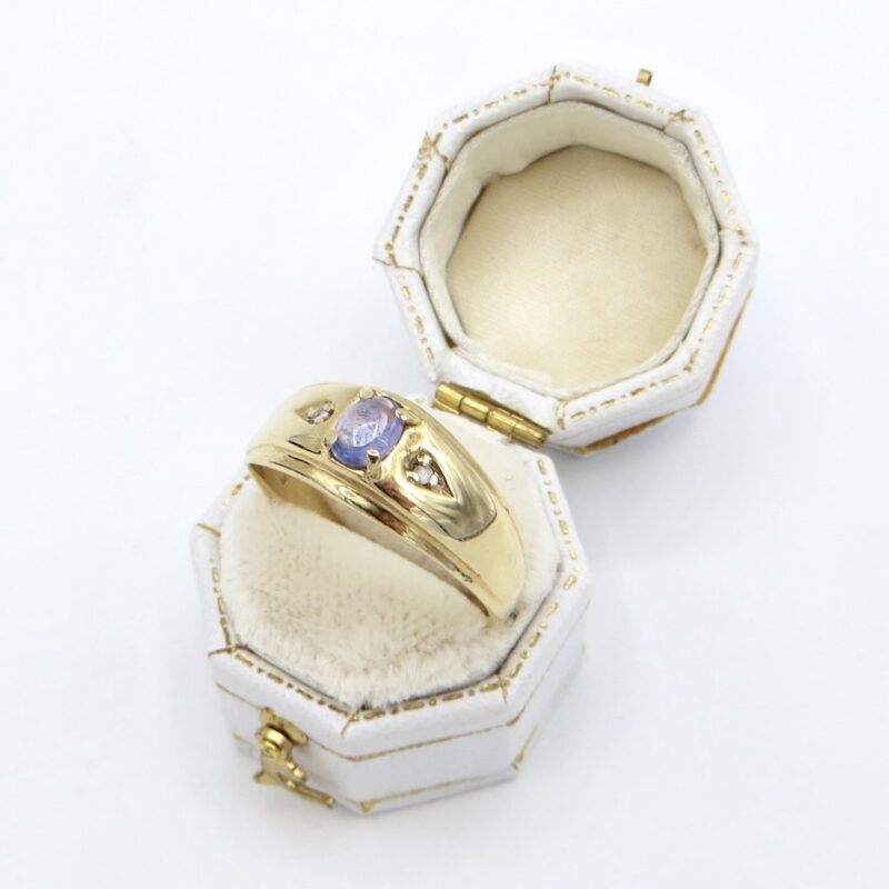 Tanzanite Cabochon Ring