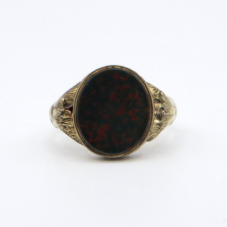 9kt Gold and Bloodstone Ring