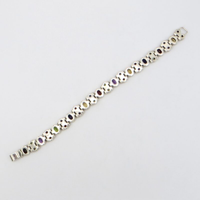 Silver and Natural Stone Bracelet