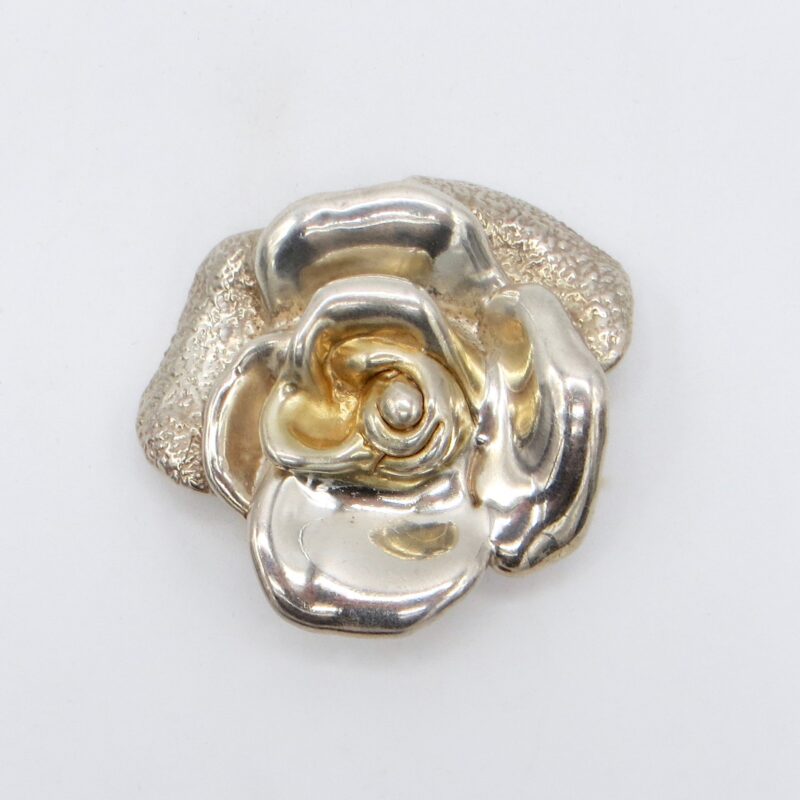 Sterling Silver Rose Brooch/Pendant