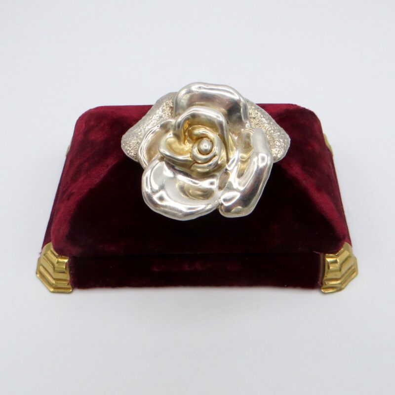 Sterling Silver Rose Brooch/Pendant