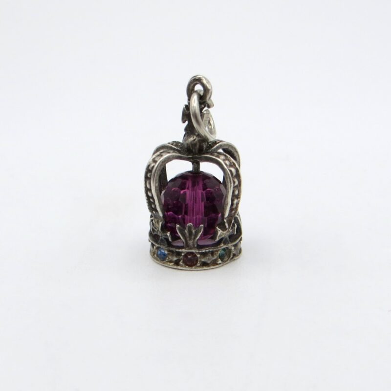 Silver Crown Charm