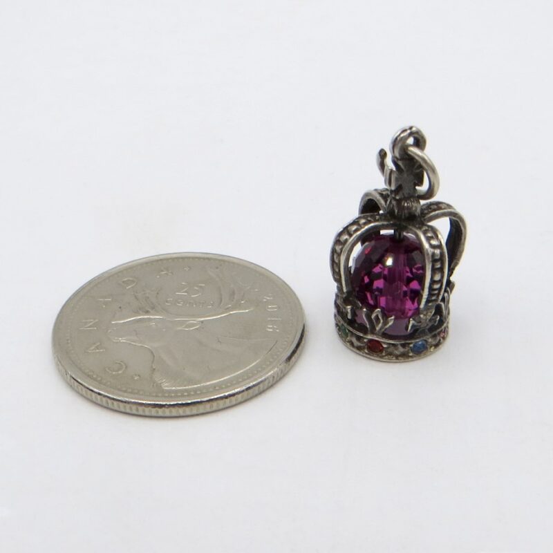 Silver Crown Charm