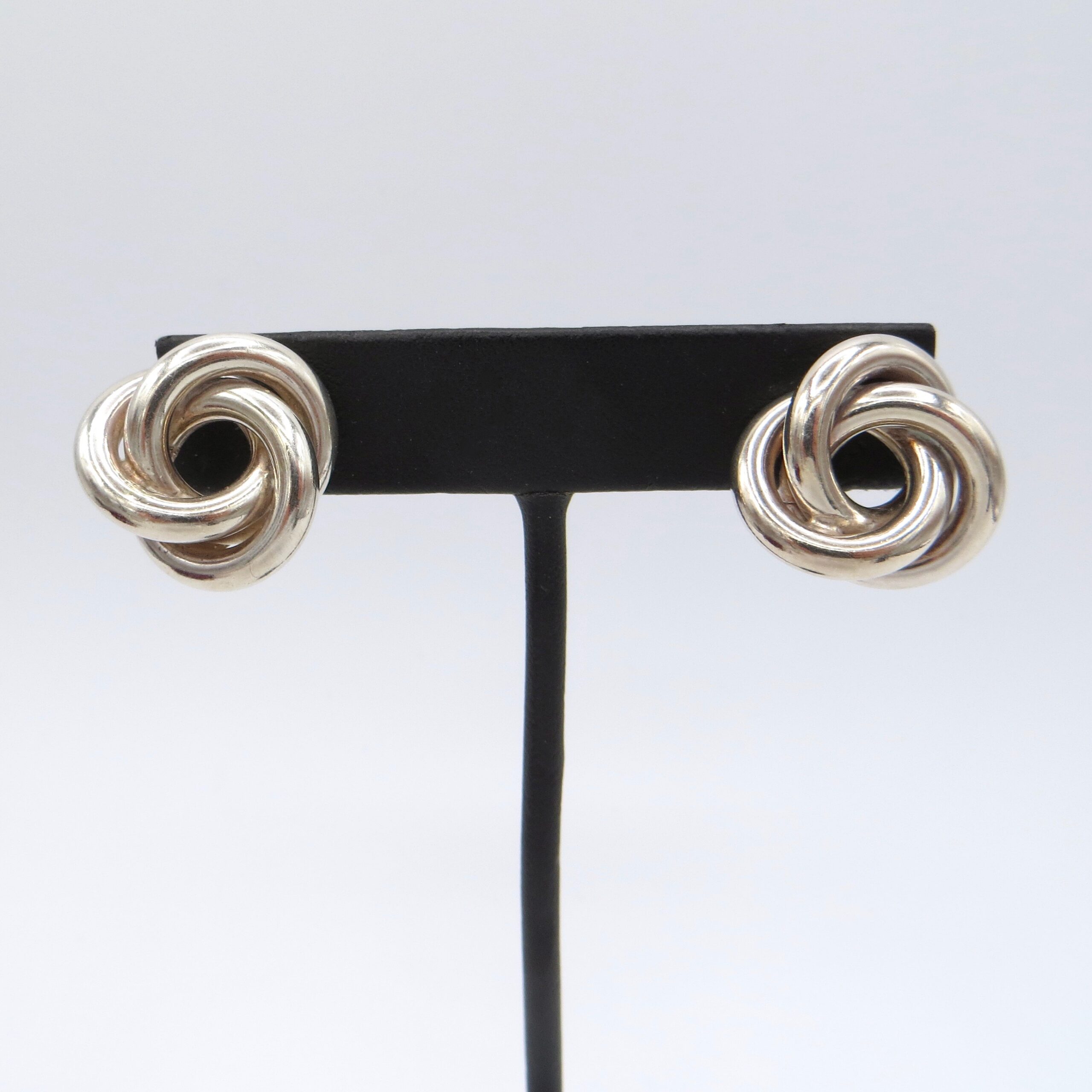 Sterling Silver Knot Earrings