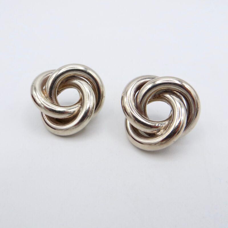 Sterling Silver Knot Earrings