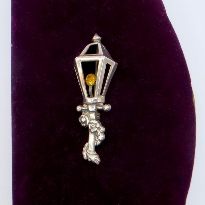 Lang Silver Lantern Brooch