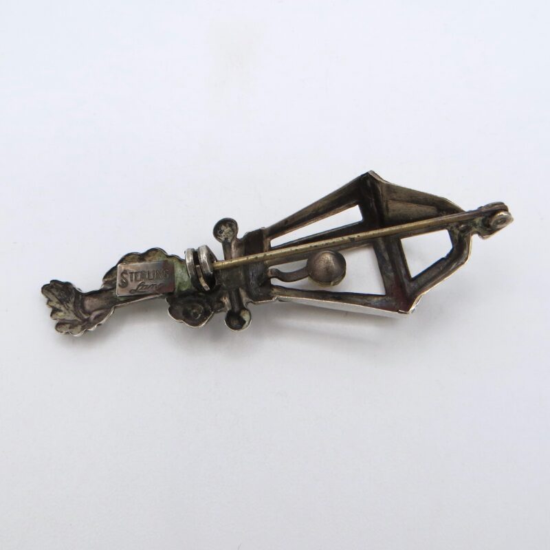 Lang Silver Lantern Brooch