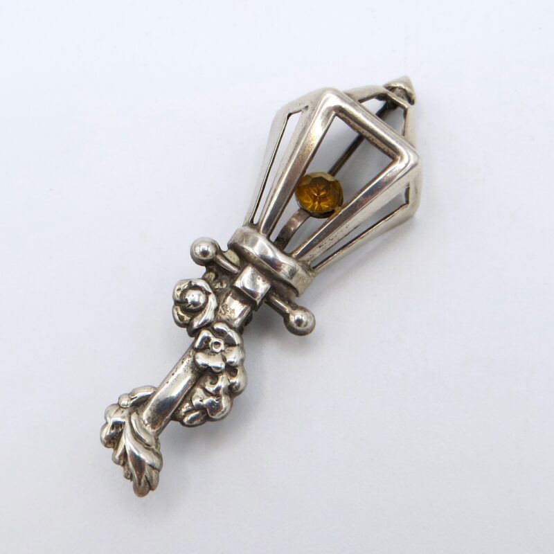 Lang Silver Lantern Brooch