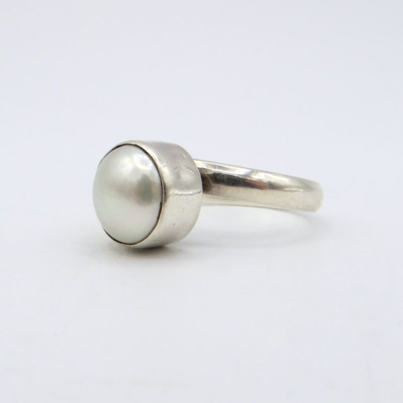 Silver and Pearl Ring