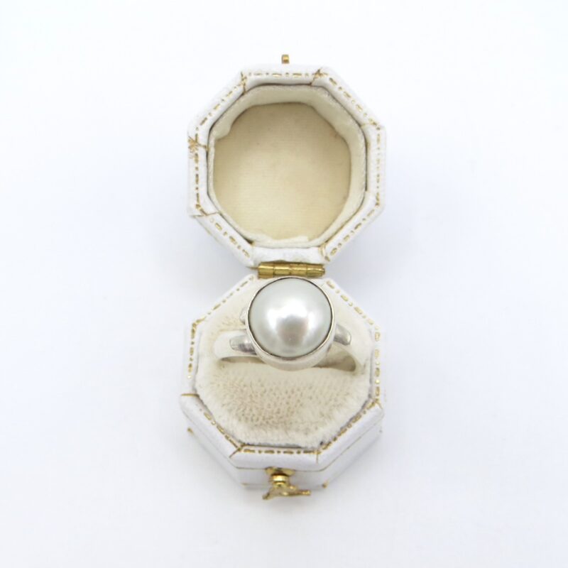 Silver and Pearl Ring