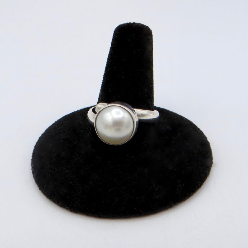 Silver and Pearl Ring