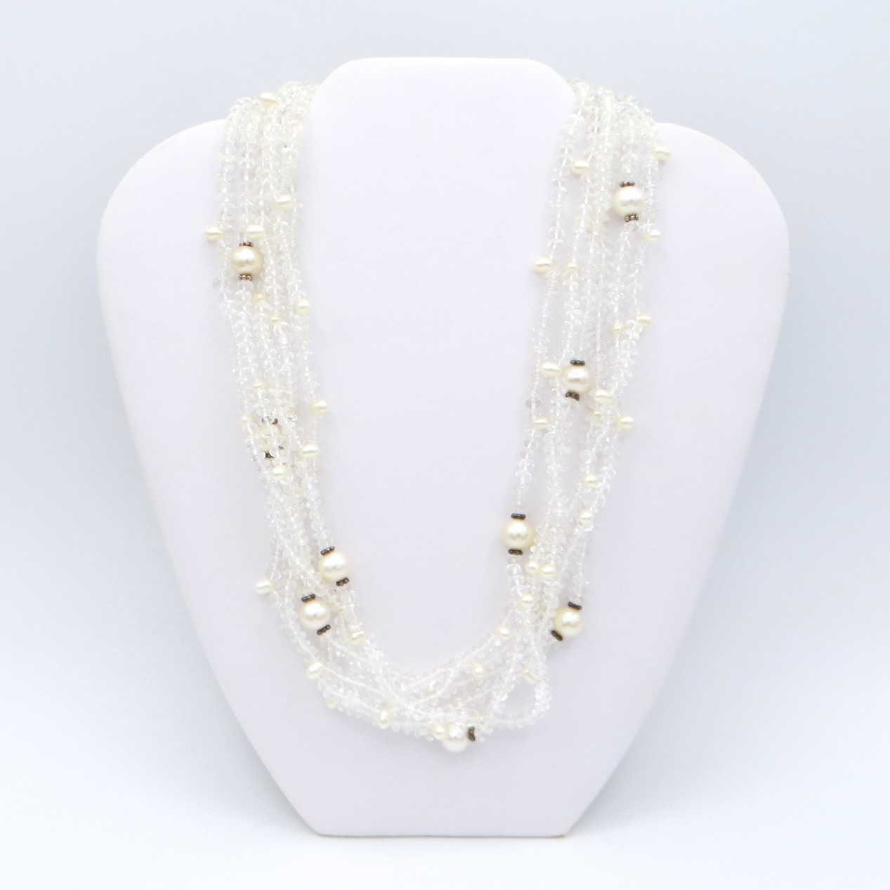 Crystal and Cultured Pearl Necklace