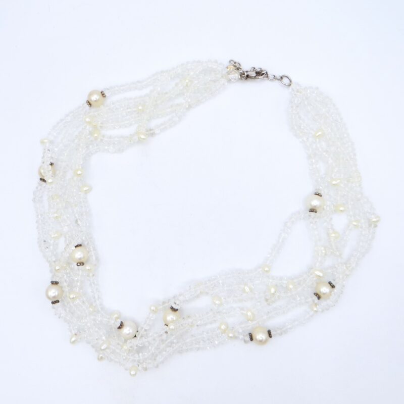 Crystal and Cultured Pearl Necklace