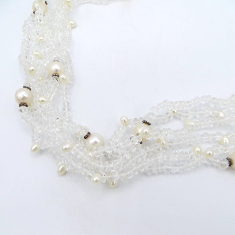 Crystal and Cultured Pearl Necklace