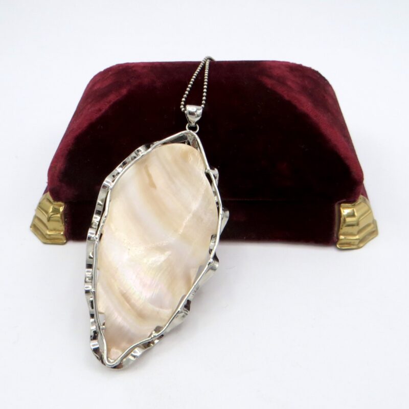 Mother of Pearl Leaf Necklace