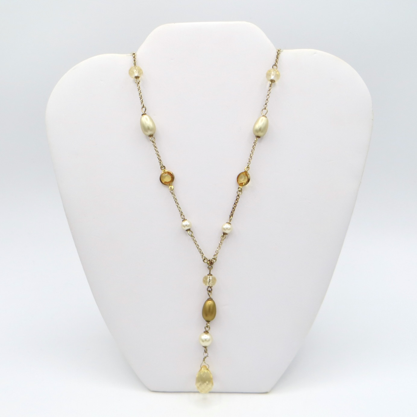 Citrine Drop Necklace