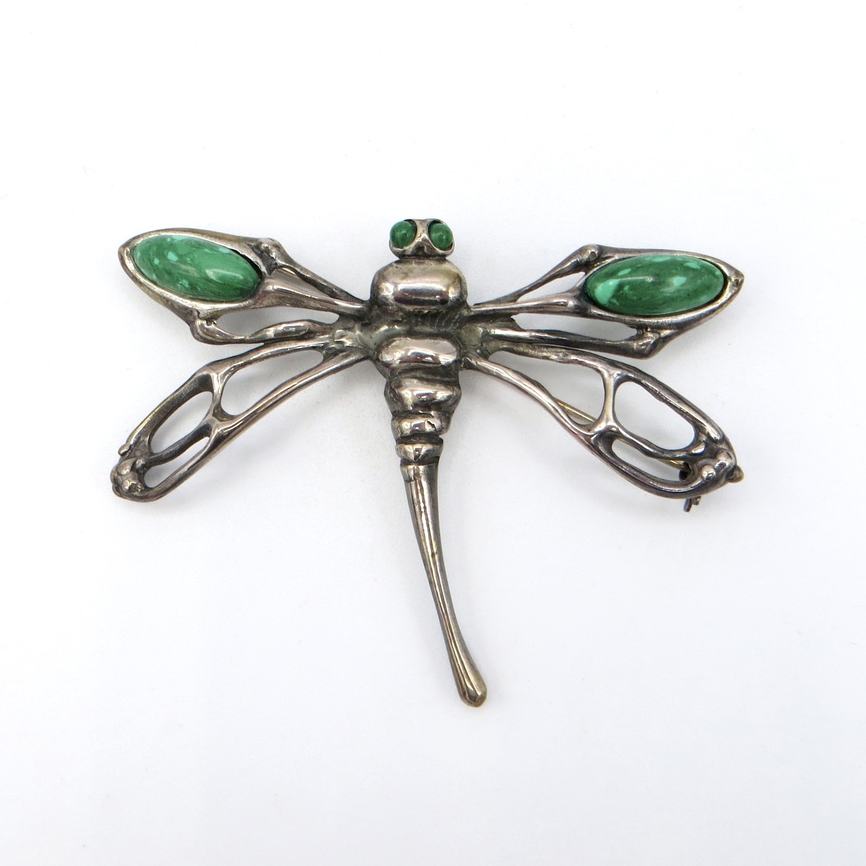 Silver Dragonfly Brooch